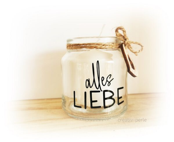 Windlicht Mini Alles Liebe – Bild 2