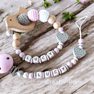 Set Schnullerkette mit Greifring