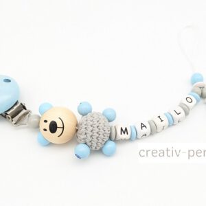 Schnullerkette Bär