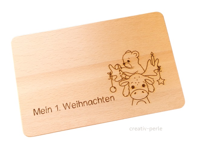 Frühstücksbrettchen Mein 1. Weihnachten