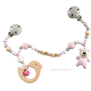 Kinderwagenkette Vögelchen mit Bär